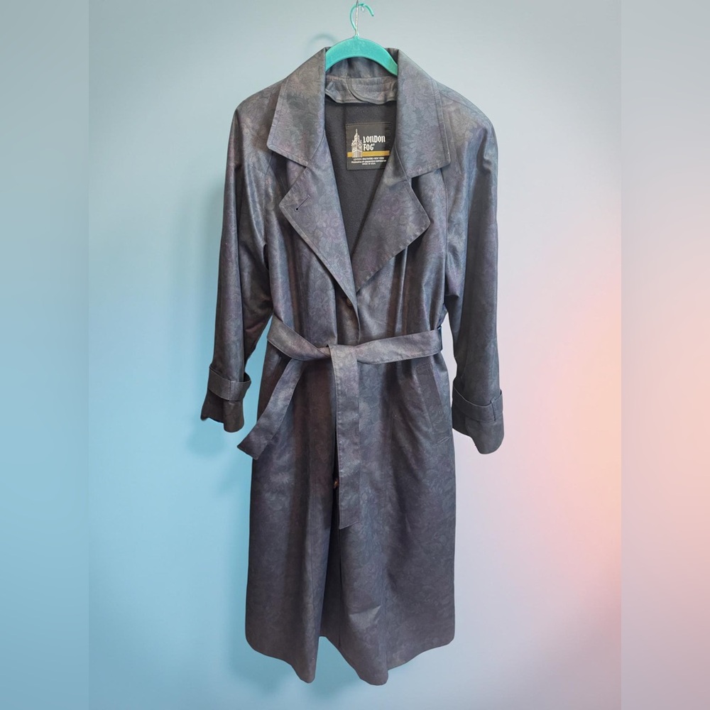 London Fog by Wamsutta Women's Floral Trench Coat